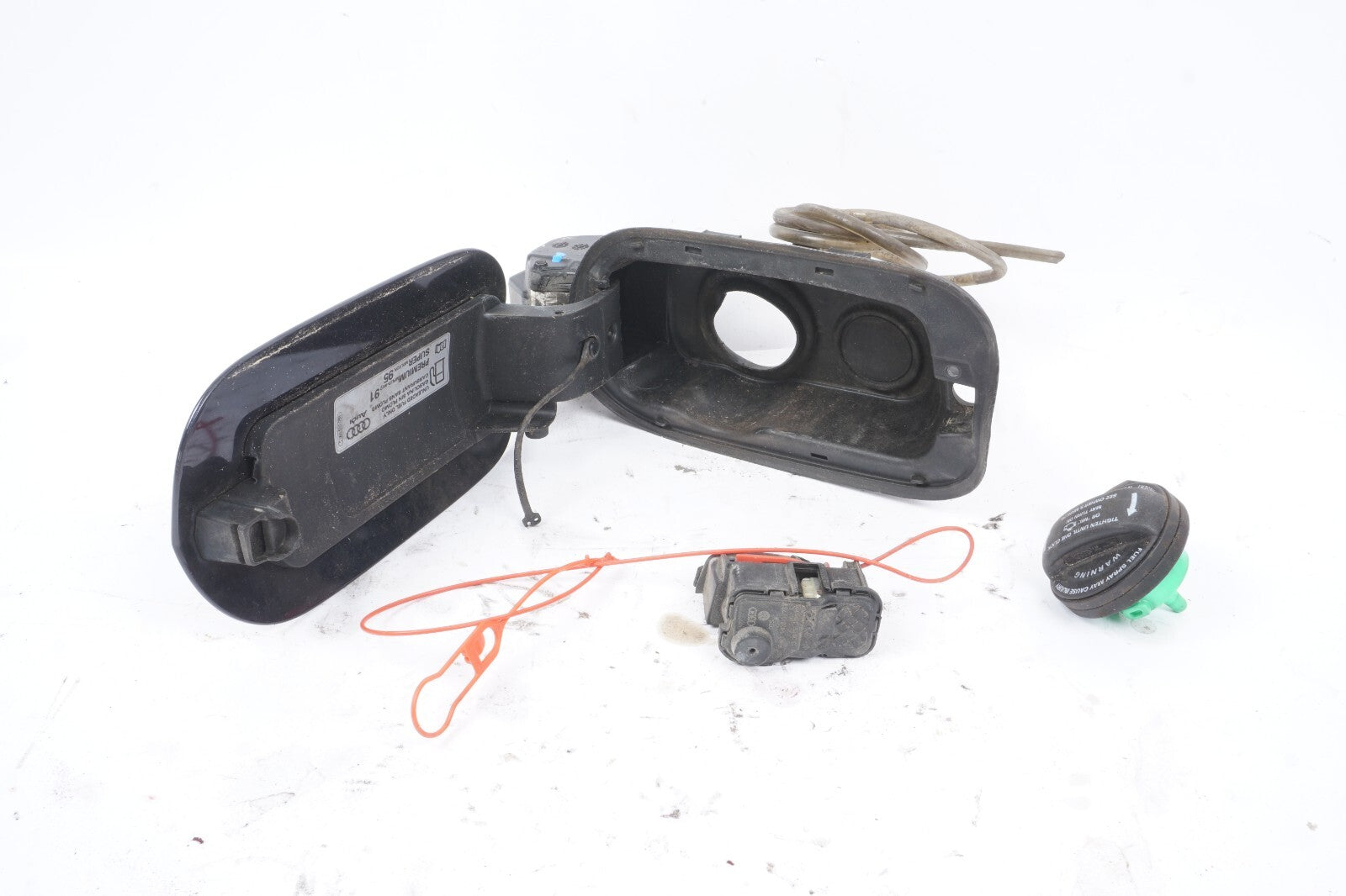 2012 - 2017 Audi A8L A8 Fuel Tank Door w/ Cap & Actuator  OEM