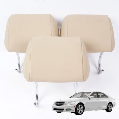 2007-2013 Mercedes W221 S550 Rear Seat Headrest Set Of 3 OEM