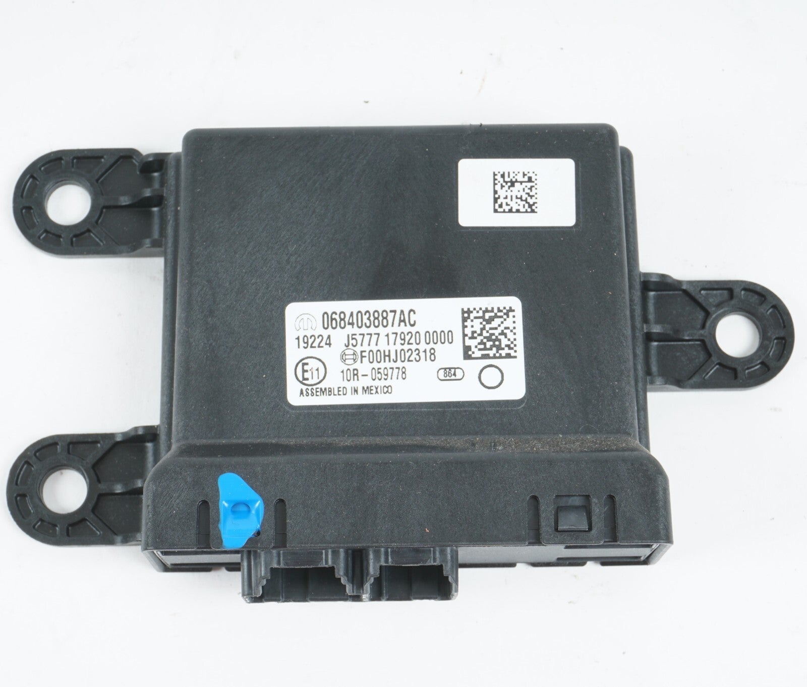 2017-2020 CHRYSLER PACIFICA NETWORK GATEWAY CONTROL MODULE OEM 068403887AC OEM