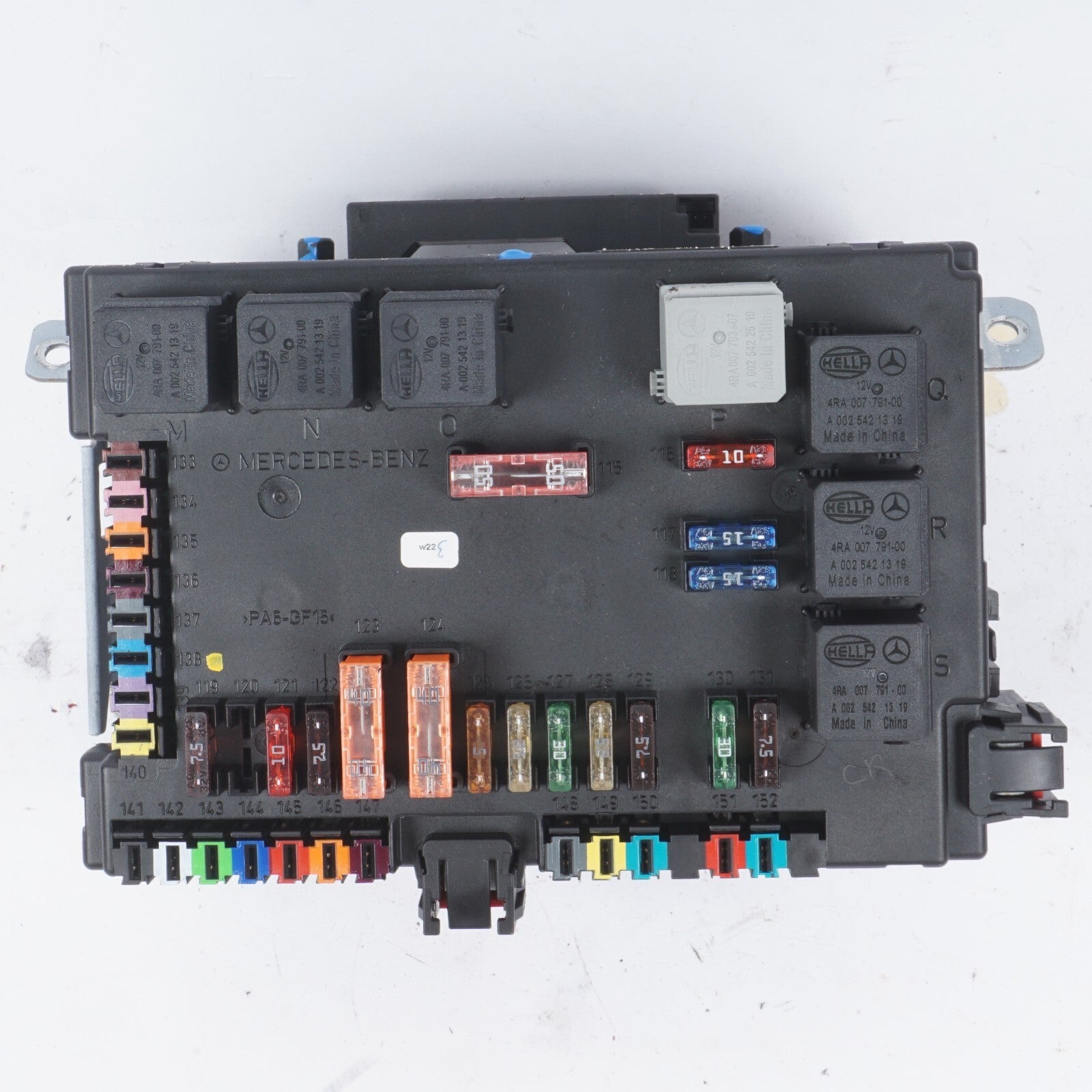 10-13 Mercedes W221 S400 S550 S65 AMG Rear Sam Fuse Box Relay Module Control OEM