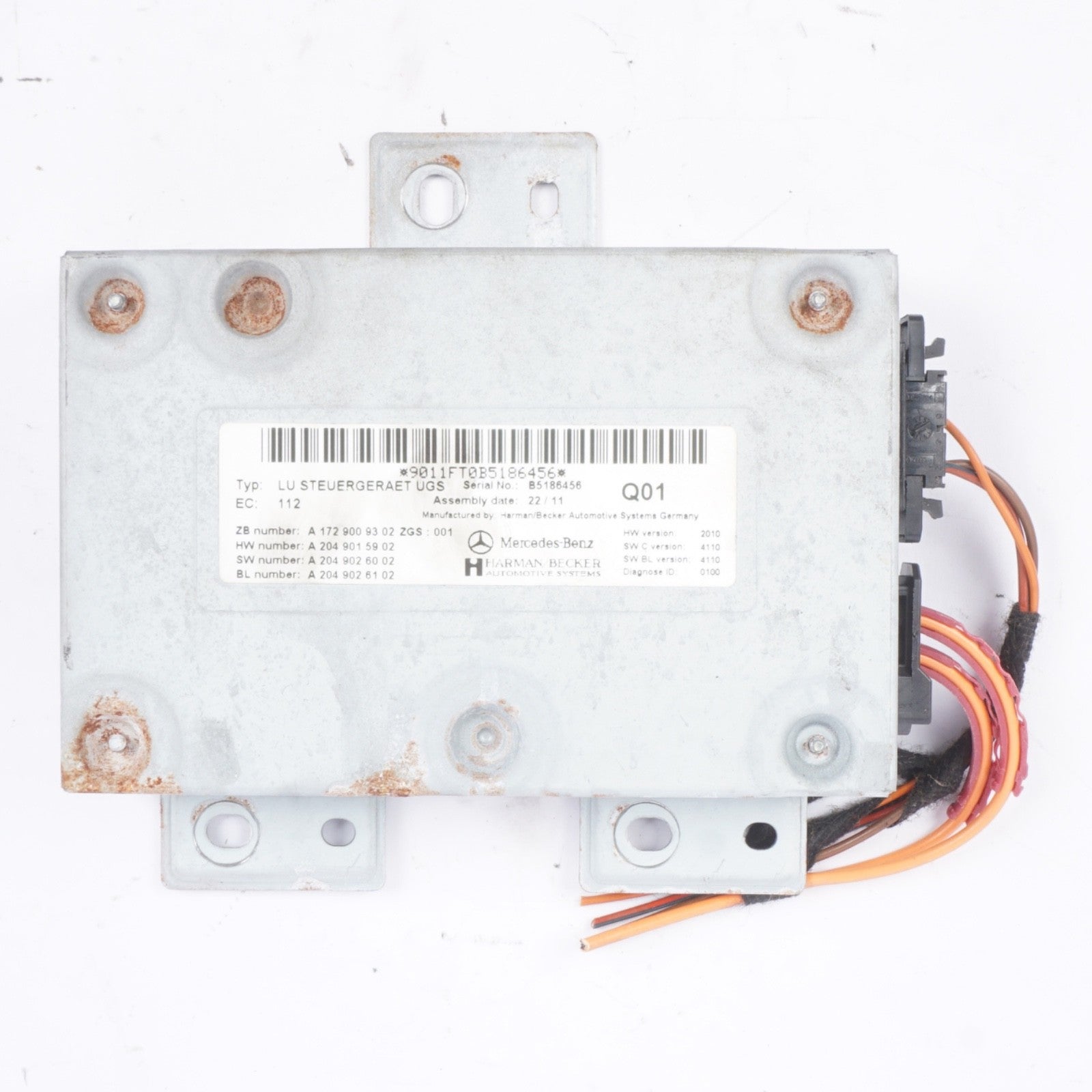 10 - 13 Mercedes W221 S550 S400 SLK350 Communication Interface Module 1729009302