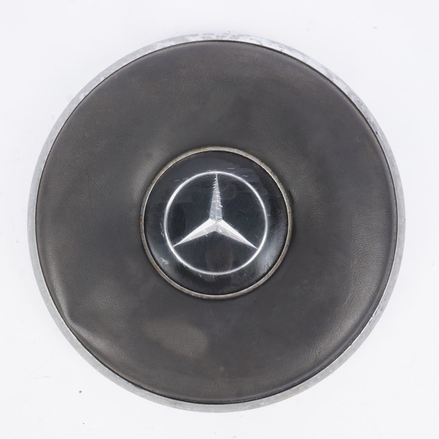 MERCEDES W 108 110 111 112 113 220 230 250 SE SL BLK STEERING WHEEL CENTER PAD