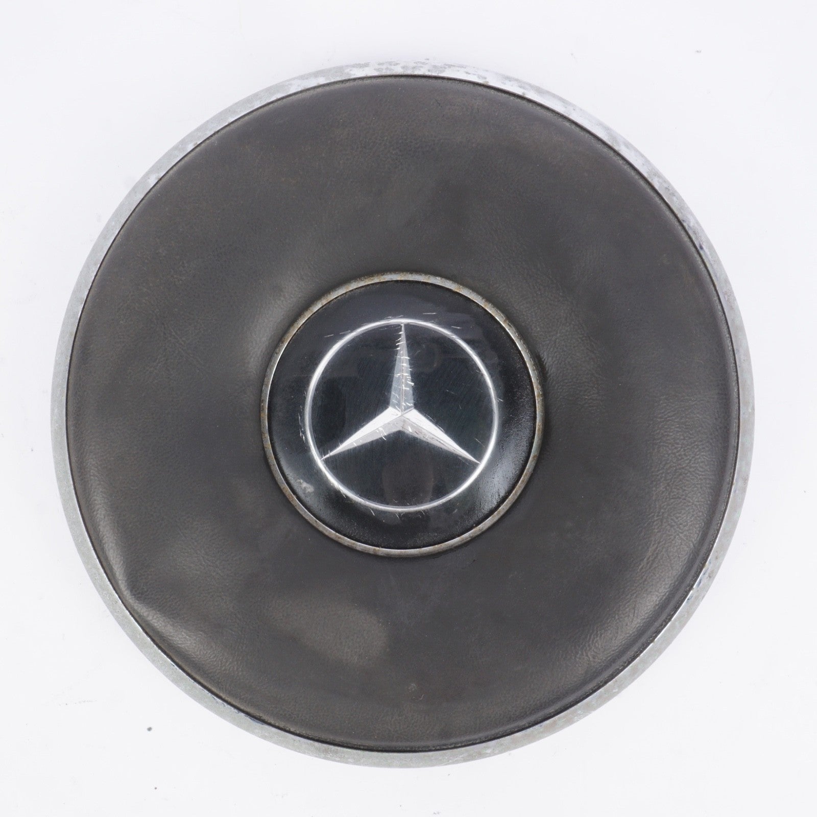 MERCEDES W 108 110 111 112 113 220 230 250 SE SL BLK STEERING WHEEL CENTER PAD