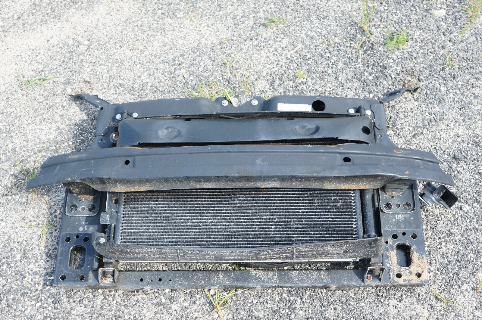 12-19 Fiat 500 2 Door Coupe Radiator Core Support Assembly COOLING FAN CONDENSER
