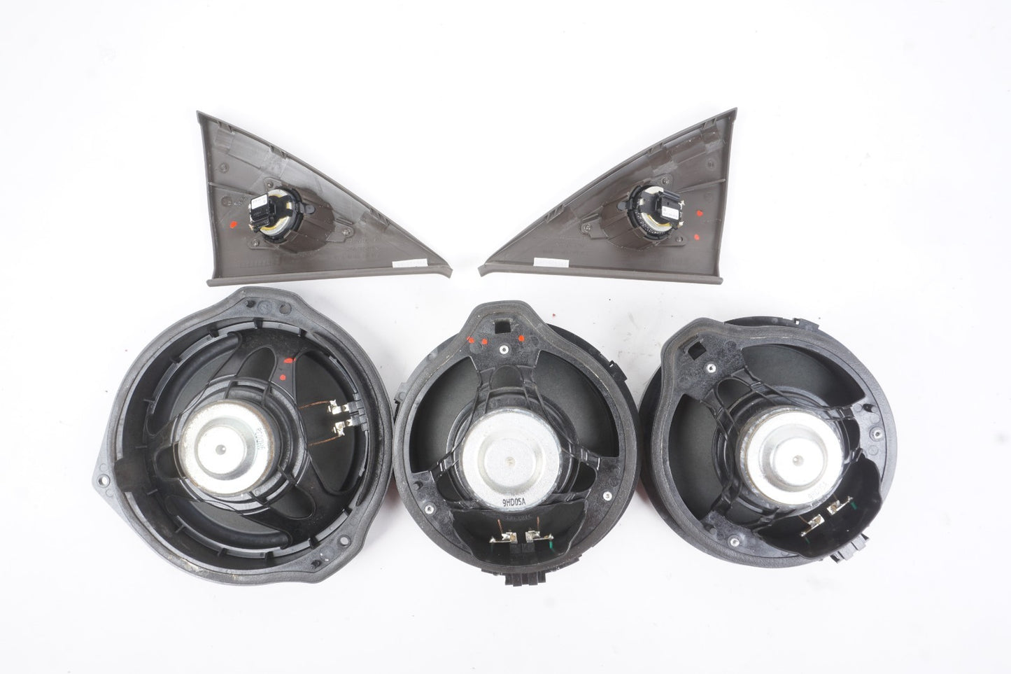 08-14 Mercedes-Benz C300 Audio Speaker Tweeter Set Of 5 OEM