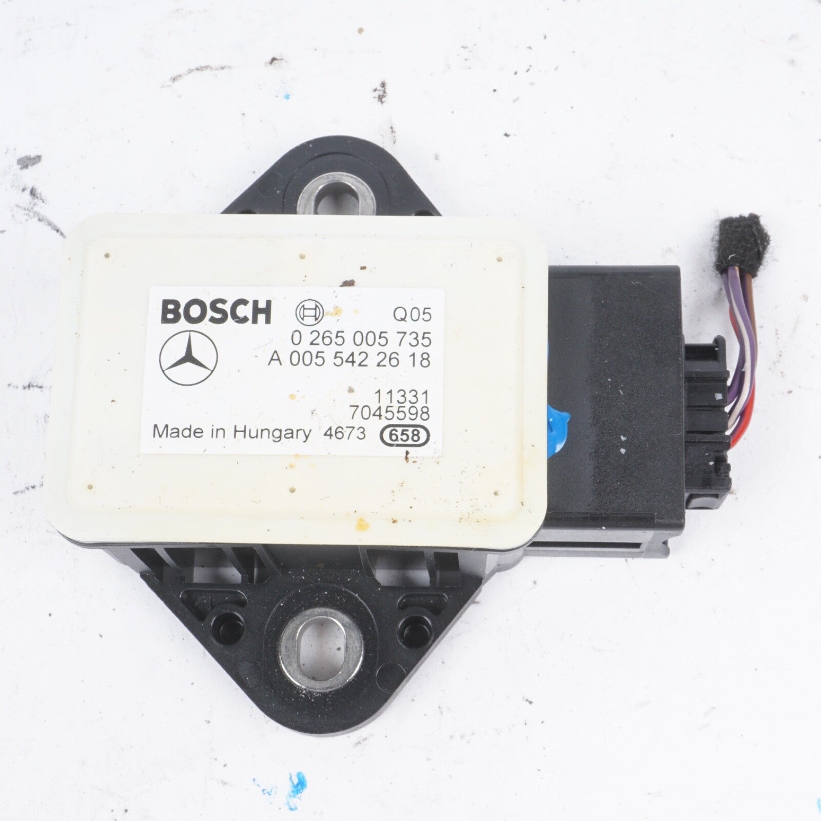 2010 - 13 Mercedes E350 Convertible Yaw Rate Speed Sensor OEM A0055422618