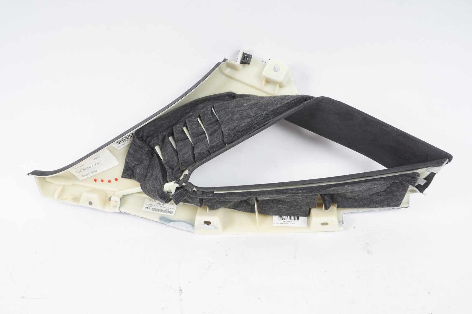 11-17 AUDI A8 A8L S8 REAR RIGHT SIDE C PILLAR QUARTER WINDOW TRIM  ALCANTARA OEM