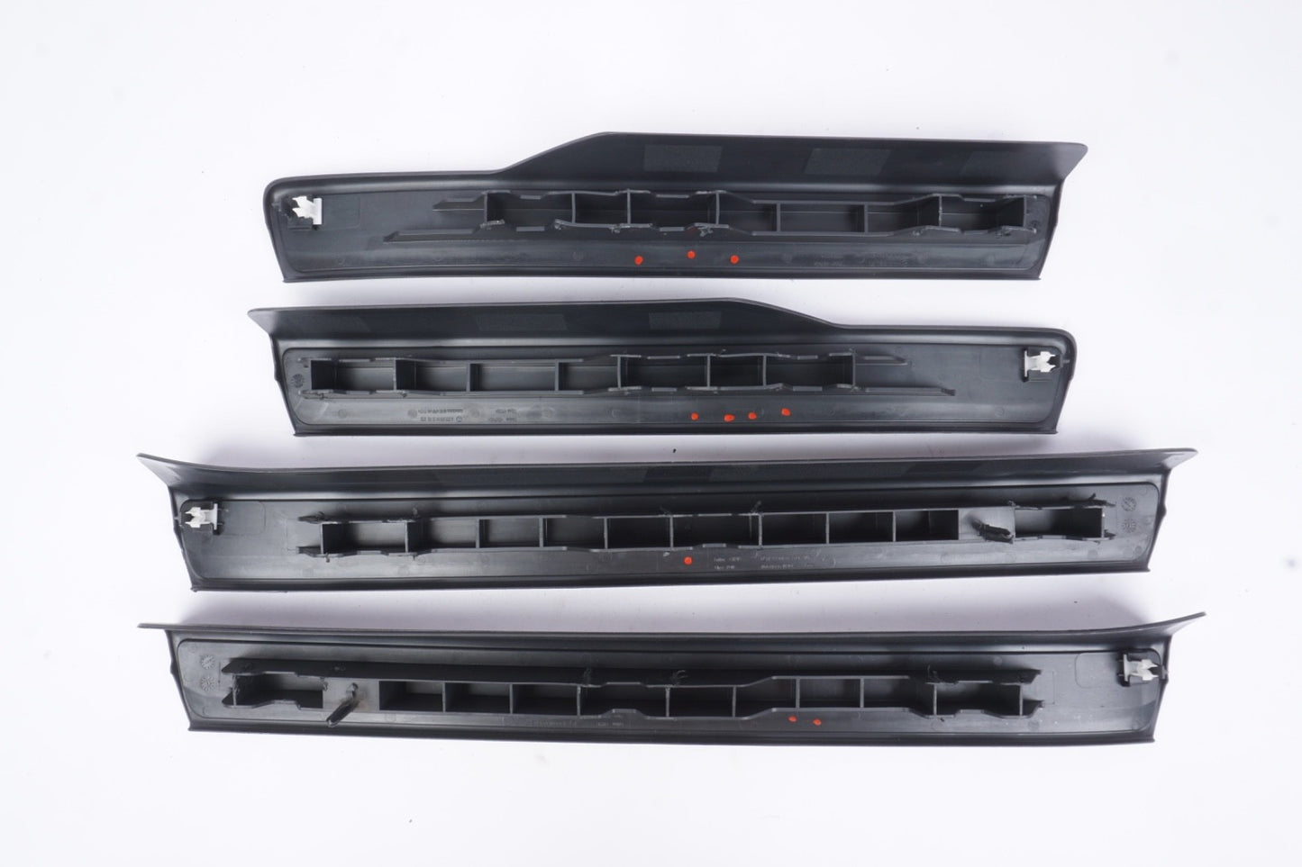 2014-2017 MERCEDES S550 W222 REAR FRONT DOOR SILL SCUFF TRIM PLATE COVER SET OEM