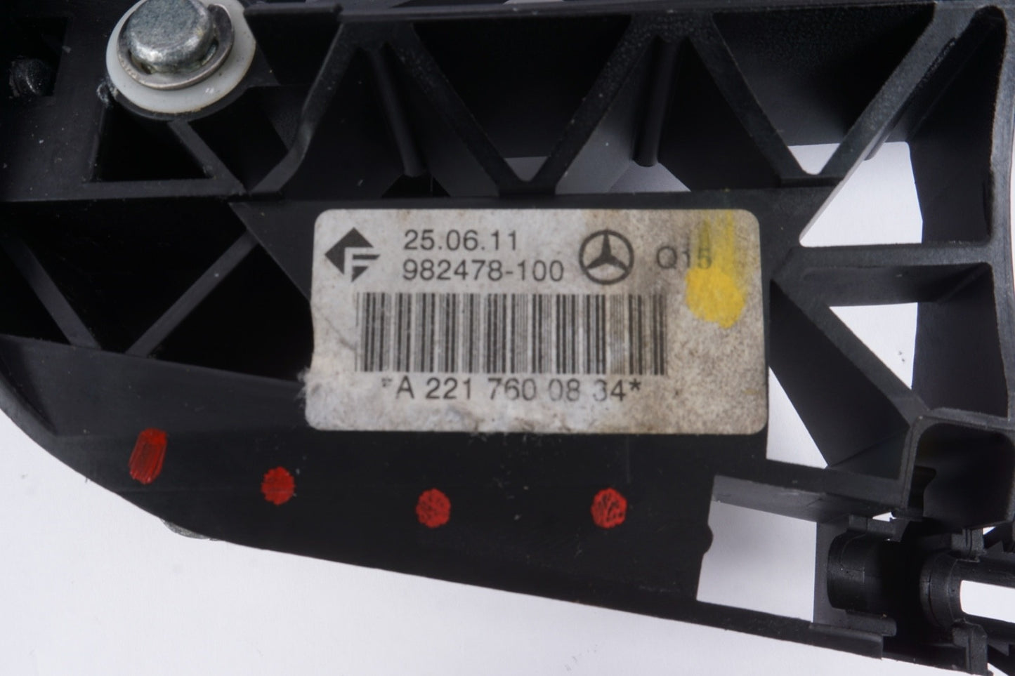 07-13 Mercedes W221 S550 S63 AMG Rear Right Exterior Door Handle Keyless Go OEM