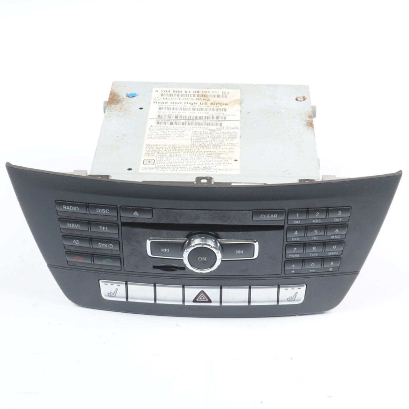 12-14 Mercedes W204 C250 C350 Navigation Command Head Unit DVD CD Audio OEM