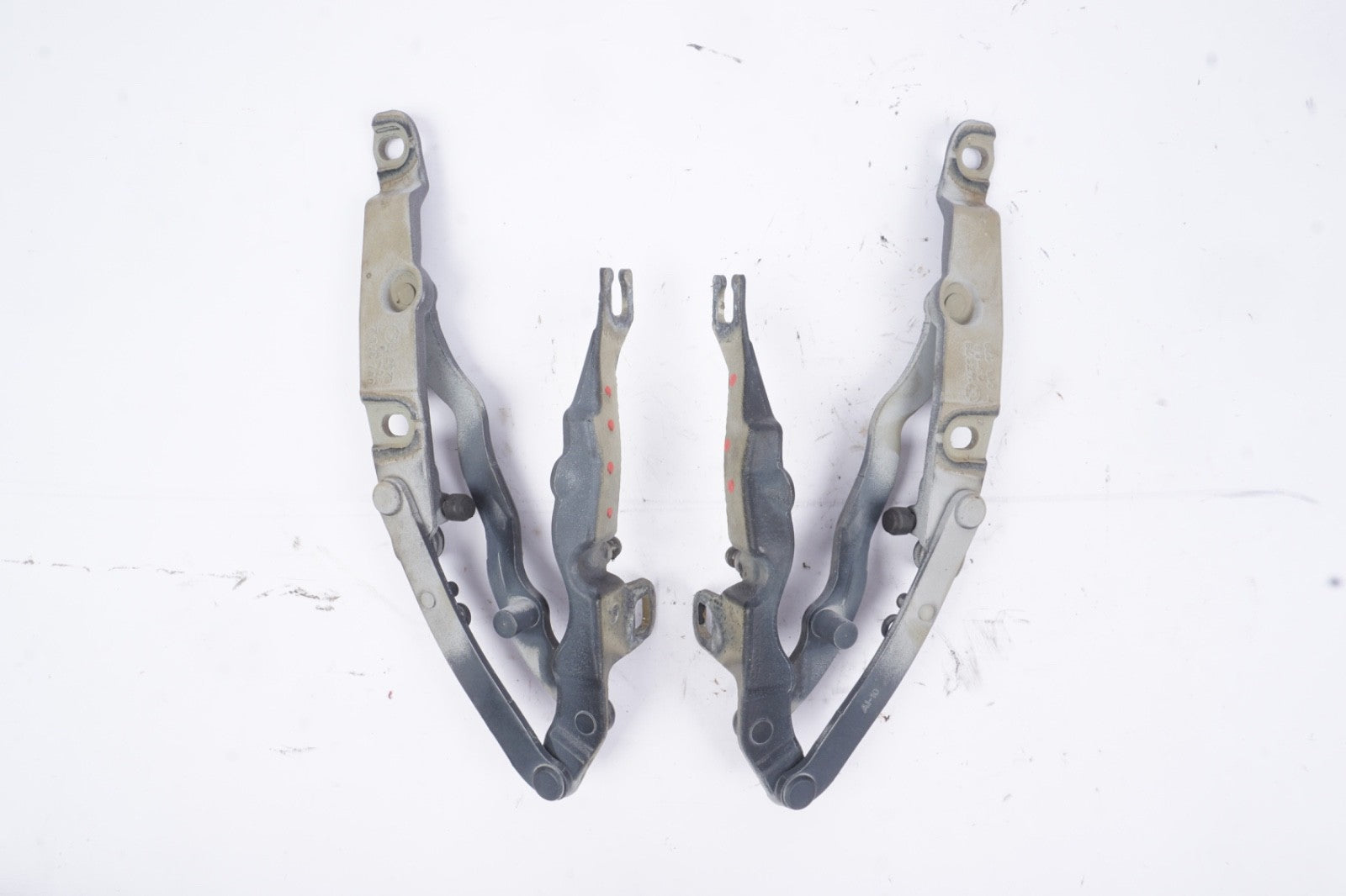 03-08 BMW E85 Z4 SET OF 2 REAR LEFT & RIGHT TRUNK HINGE GRAY OEM