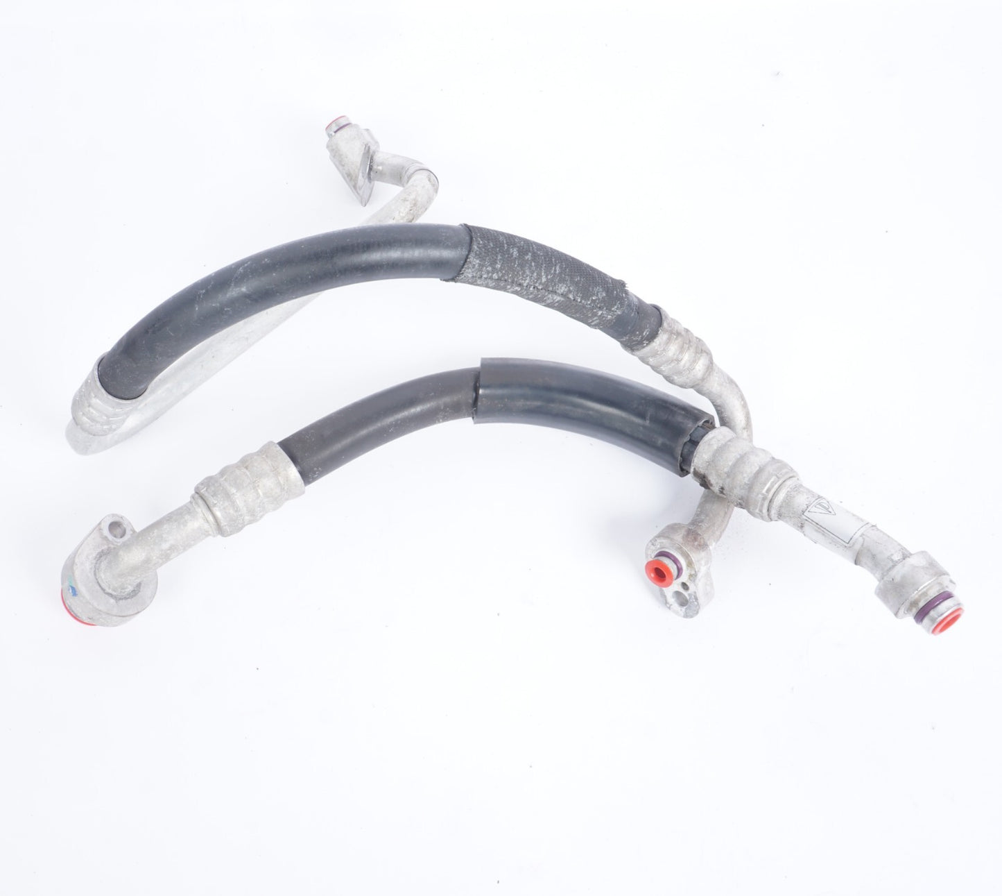 11-18 Porsche Cayenne 958 4.8L Ac Hose Line Pipe Set Of 2 OEM