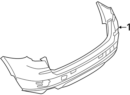 2011-2014 BMW F25 X3 Rear Bumper Cover Tim PDC Deep-Sea Blue Metallic OEM