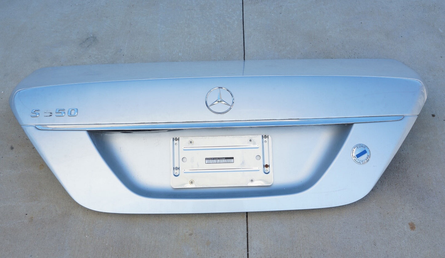 2007 - 2013 MERCEDES-BENZ S430 S550 S600 S63 TRUNK LID OEM SILVER