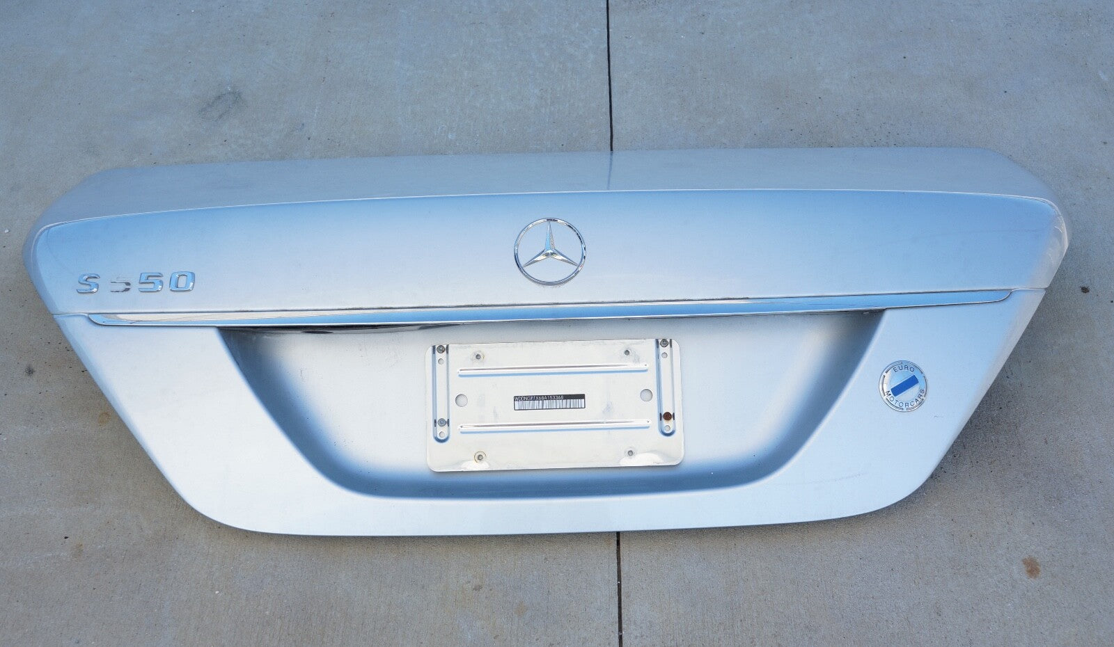 2007 - 2013 MERCEDES-BENZ S430 S550 S600 S63 TRUNK LID OEM SILVER