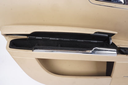 10-13 Mercedes W221 S550 Front Left Side Interior Door Panel BEIGE OEM
