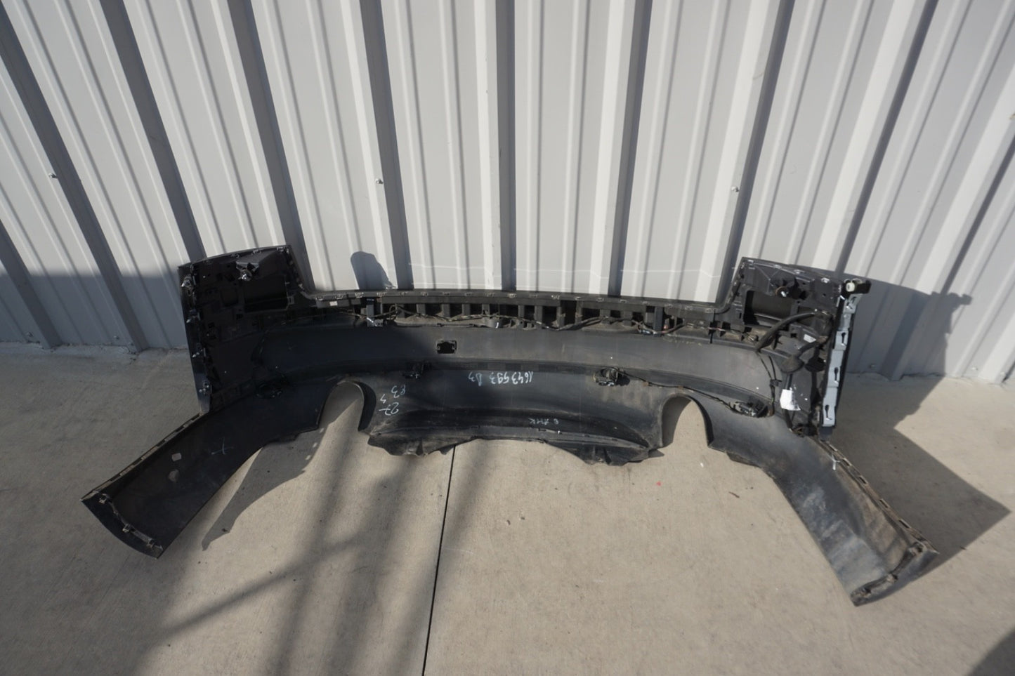 2004 - 2010 AUDI A8 A8L Rear Bumper Cover W/ Park Assist Black