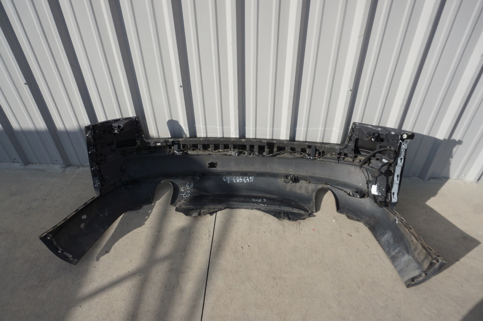 2004 - 2010 AUDI A8 A8L Rear Bumper Cover W/ Park Assist Black