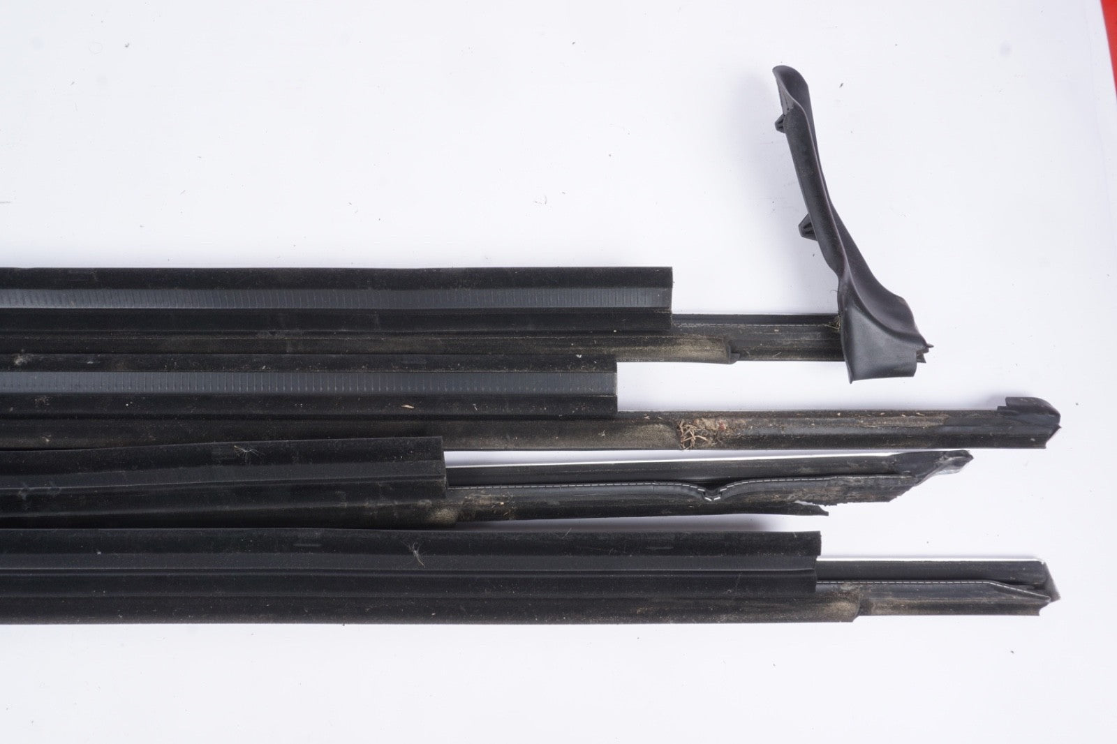 2011-2017 Audi A8L D4 Front Rear Left  Right Door Window Belt Molding Trim  SET