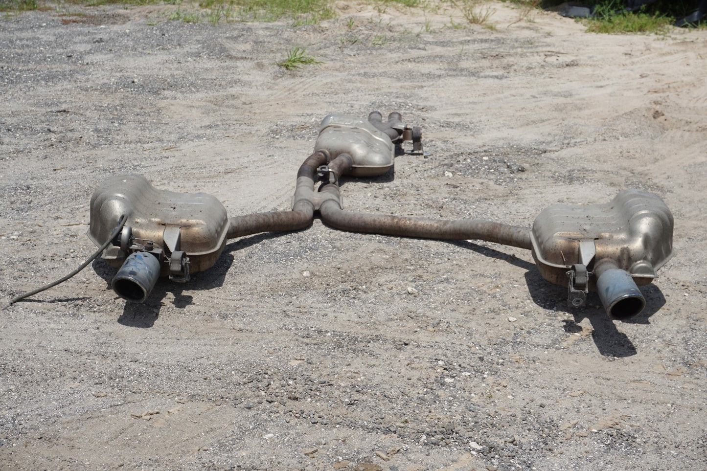 2013 - 2017 AUDI A8 A8L 3.0L EXHAUST SYSTEM PIPE W/ MUFFLER OEM