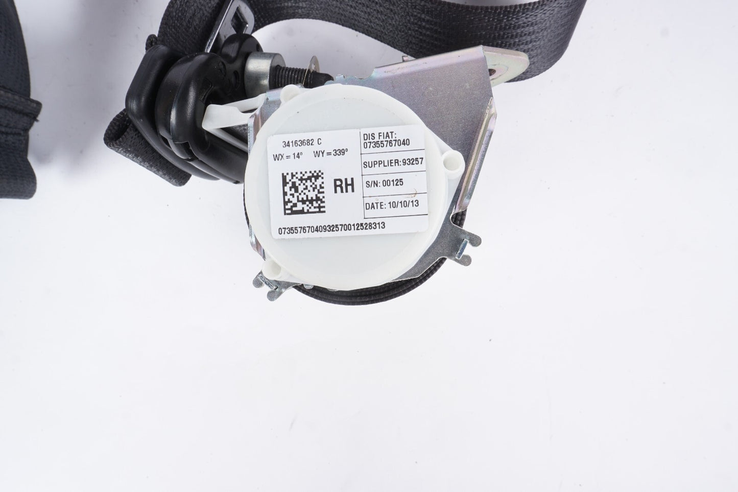 2014 - 2017 Fiat 500L Rear Seat Belt Retractor Left & Right OEM