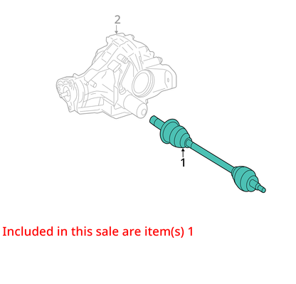 2006 - 2010 MERCEDES BENZ R350 R500 W251 REAR RIGHT PASS SIDE AXLE SHAFT OEM