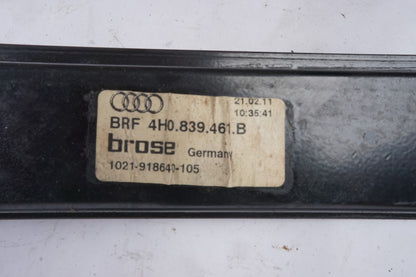 2011 - 2018 AUDI A8 A8L REAR LEFT SIDE DOOR WINDOW REGULATOR OEM