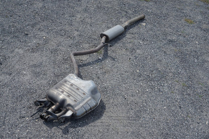 14-17 Mercedes S550 W222 Exhaust Resonator Pipe Muffler Driver Side Left OEM