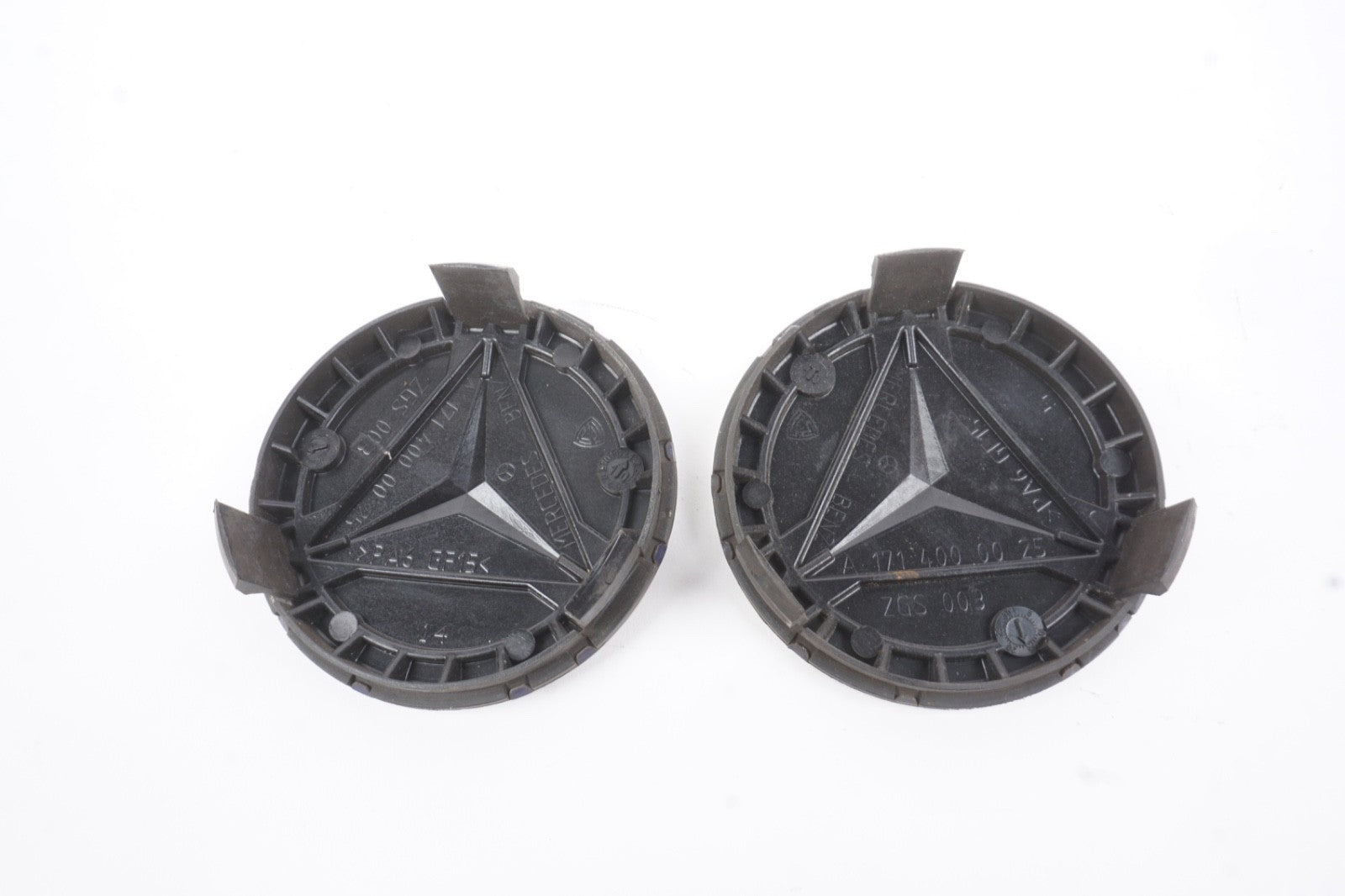 Mercedes-Benz Center Caps Dark Blue Set of 2 75mm OEM