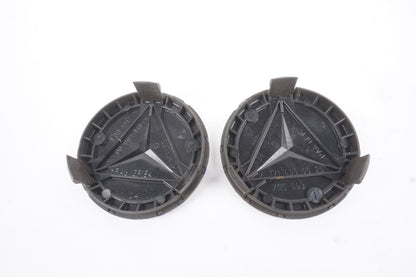 Mercedes-Benz Center Caps Dark Blue Set of 2 75mm OEM