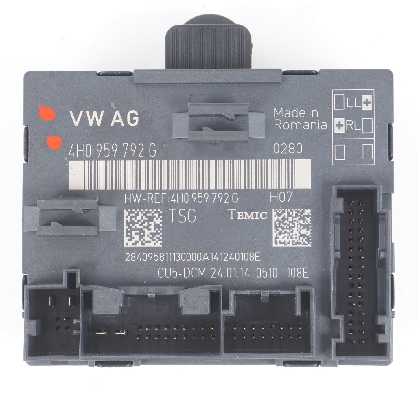 12-17 AUDI A8L A8 Door Control Module Front Right Passenger Side OEM