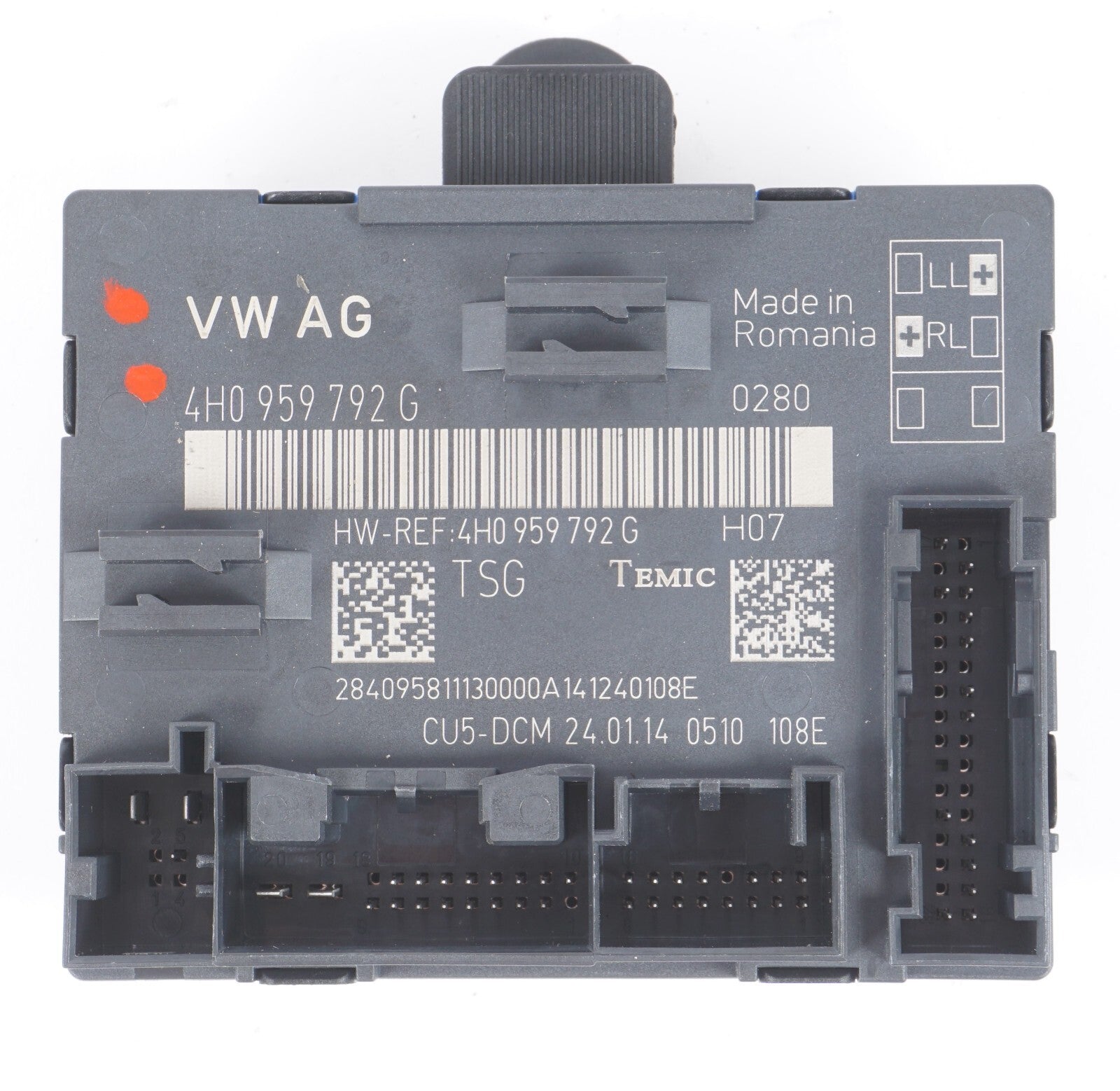 12-17 AUDI A8L A8 Door Control Module Front Right Passenger Side OEM