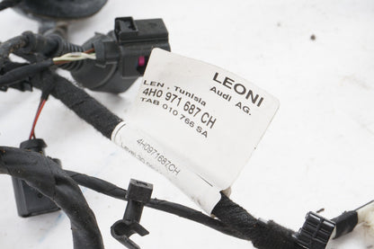 11-17 AUDI A8L REAR LEFT DRIVER SIDE DOOR WIRE HARNESS OEM