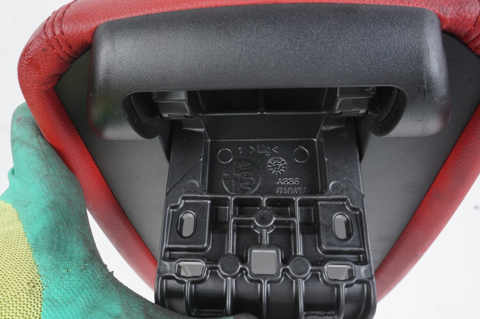 2017-2023 ALFA ROMEO STELVIO FRONT CENTER CONSOLE LID ARM REST RED OEM