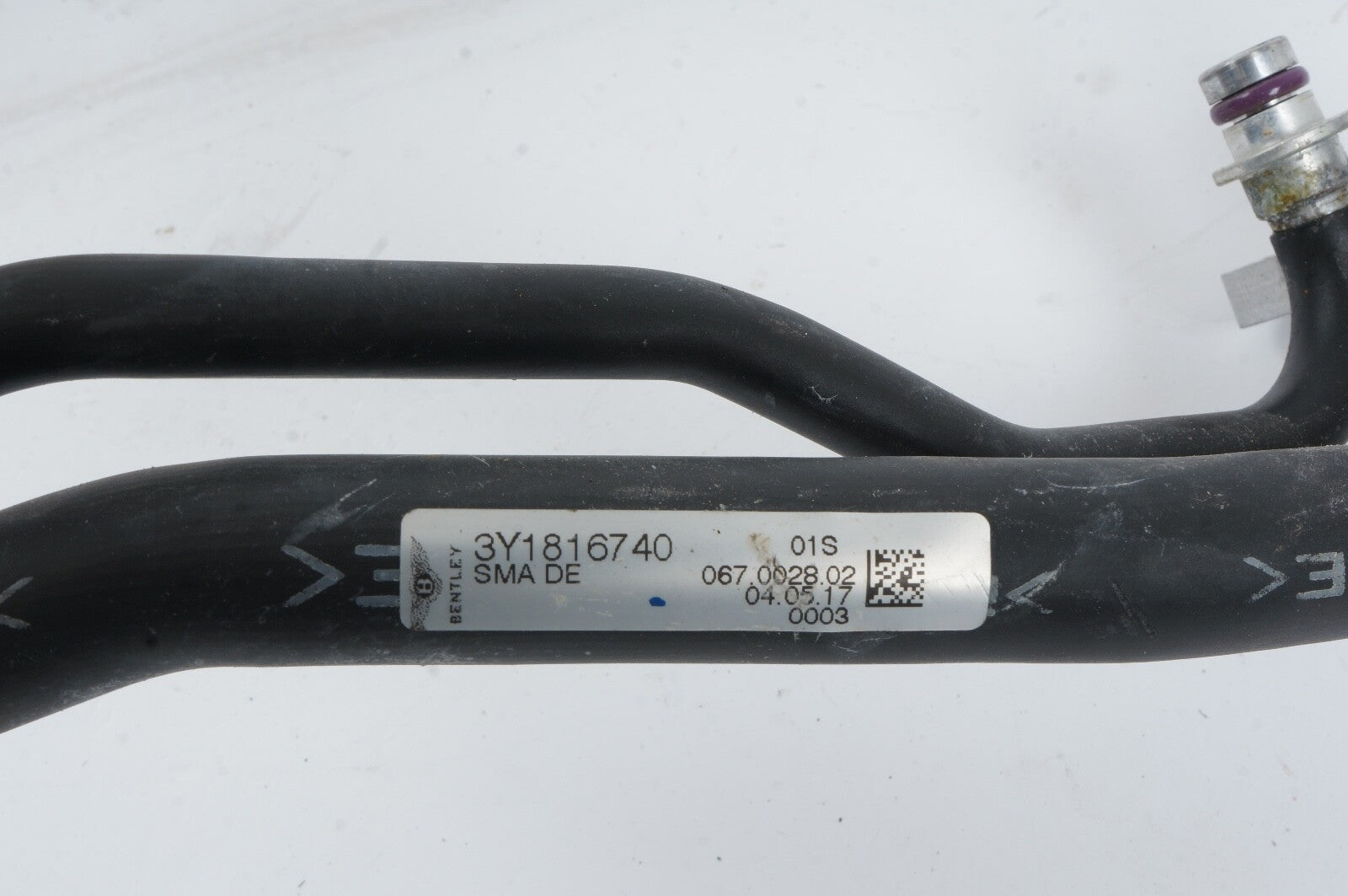 2010 - 2020 Bentley Mulsanne HVAC Heater Coolant Water Line Hose Pipe