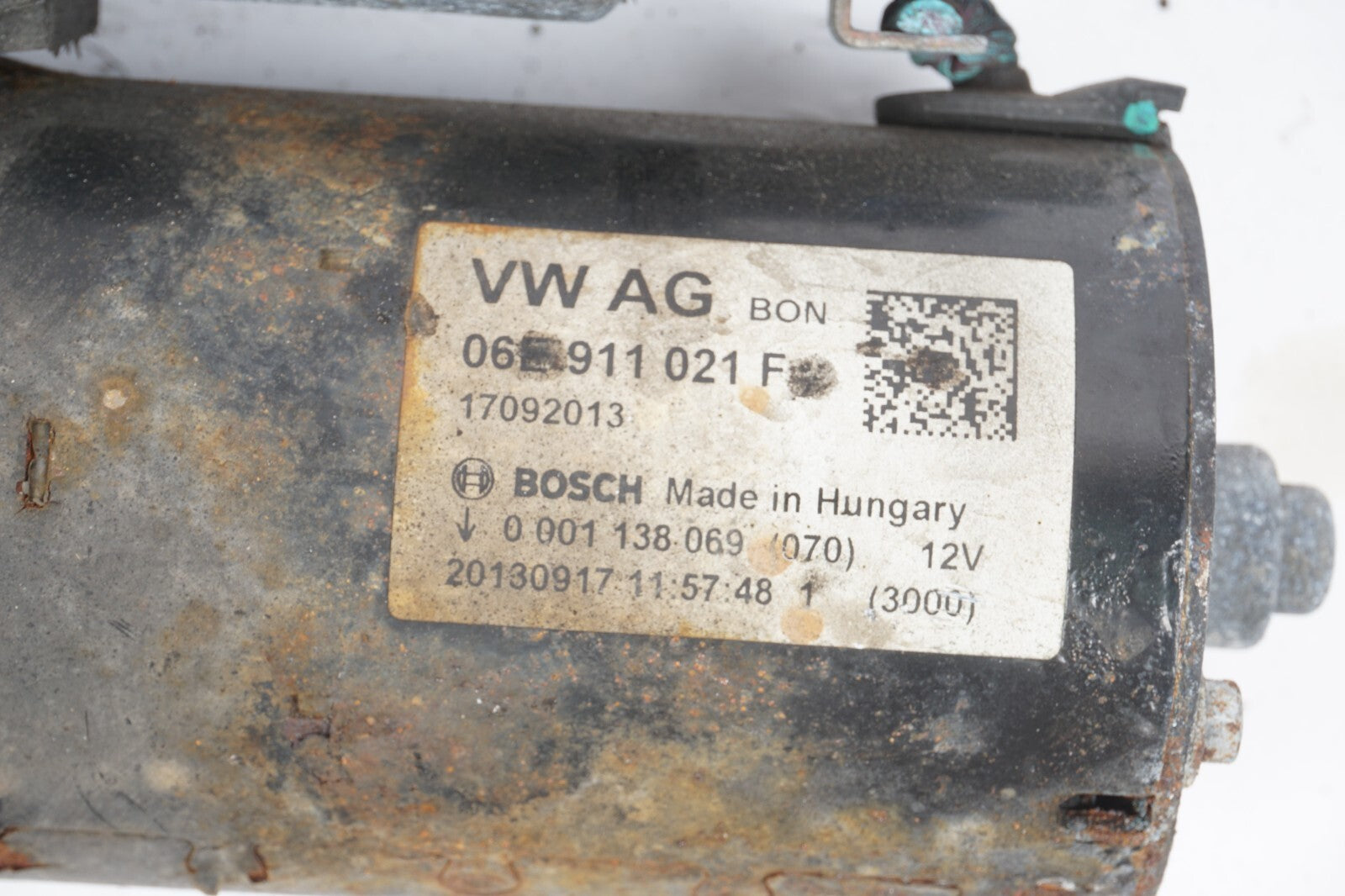 2013 - 2017 Audi A8L A8 3.0L Starter Motor 06E911021F OEM