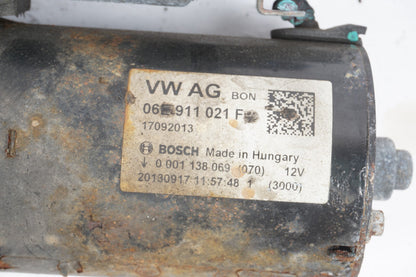 2013 - 2017 Audi A8L A8 3.0L Starter Motor 06E911021F OEM