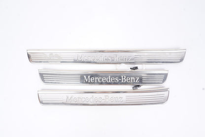 2014 - 20 Mercedes W222 S550 S600 Front & Rear Illuminated Door Step Sill Panel