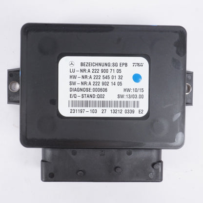 2014 - 2017 MERCEDES W222 S63 S600 S400 S550 PARKING BRAKE CONTROL MODULE