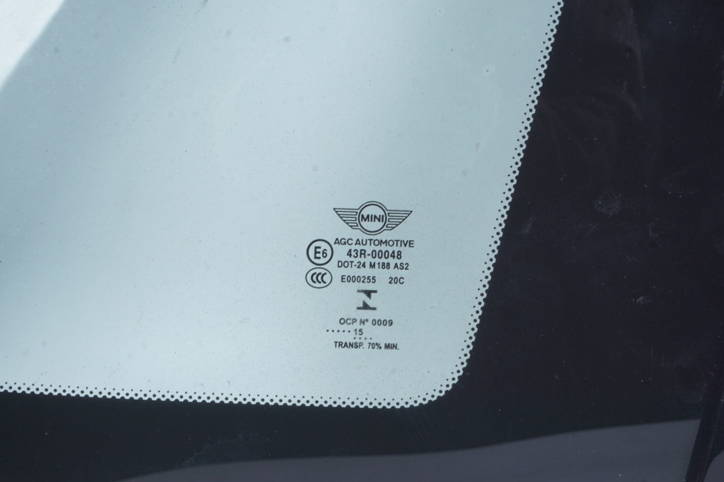 2014 - 2020 MINI COOPER S F55 REAR RIGHT SIDE QUARTER WINDOW GLASS OEM