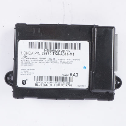 14-17 HONDA ODYSSEY BLUETOOTH COMMUNICATION CONTROL MODULE OEM,39770-TK8-A311-M1