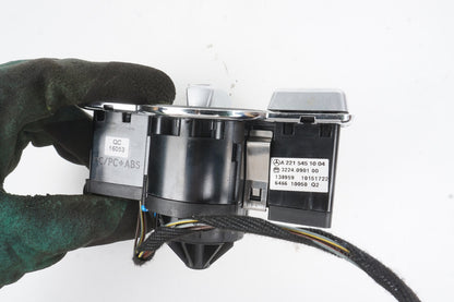 07-12 MERCEDES W221 S550 S600 S63 HEADLIGHT FOG SWITCH CONTROL 2215451004 OEM