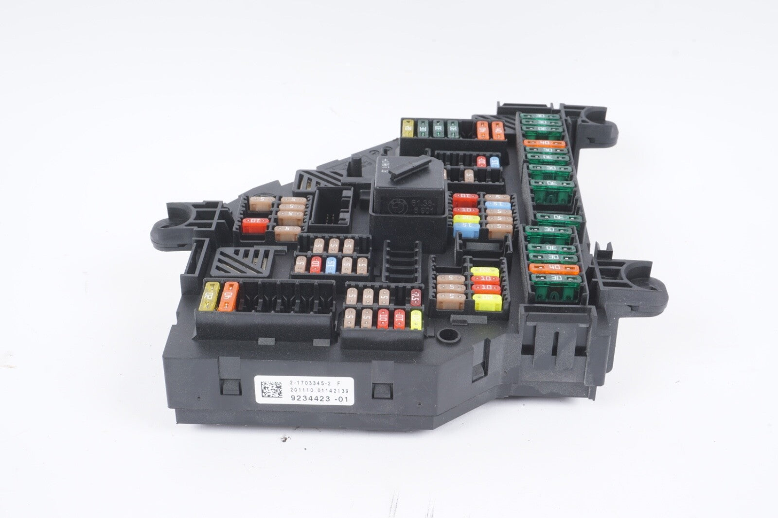 11-12 BMW F10 535I 5-SERIES REAR DISTRIBUTION POWER FUSE BOX MODULE 9234423 OEM