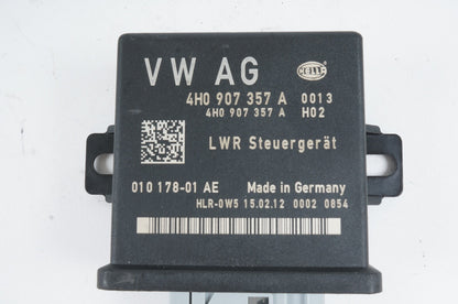 12-15 AUDI C7 A6 A7 HEADLIGHT LAMP RANGE CONTROL MODULE 4H0907357A OEM