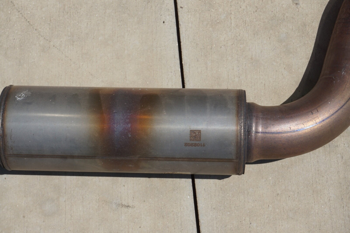2017-2020 ALFA ROMEO GIULIA  2.0L REAR EXHAUST MUFFLER W/ DOWNPIPE TUBE OEM