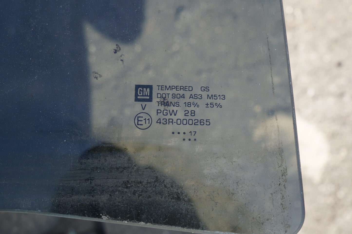 2019 CHEVROLET COLORADO CREW CAB REAR RIGHT PASS SIDE DOOR WINDOW GLASS OEM