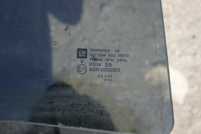 2019 CHEVROLET COLORADO CREW CAB REAR RIGHT PASS SIDE DOOR WINDOW GLASS OEM