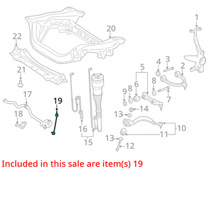 07-2013 Mercedes W221 S550 front left right stabilizer sway bar link