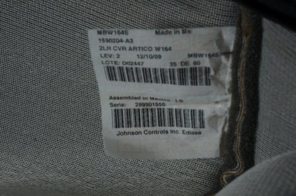 06-11 Mercedes ML350 ML500 REAR LEFT DRIVER SIDE SEAT CUSHION COVER LOWER OEM