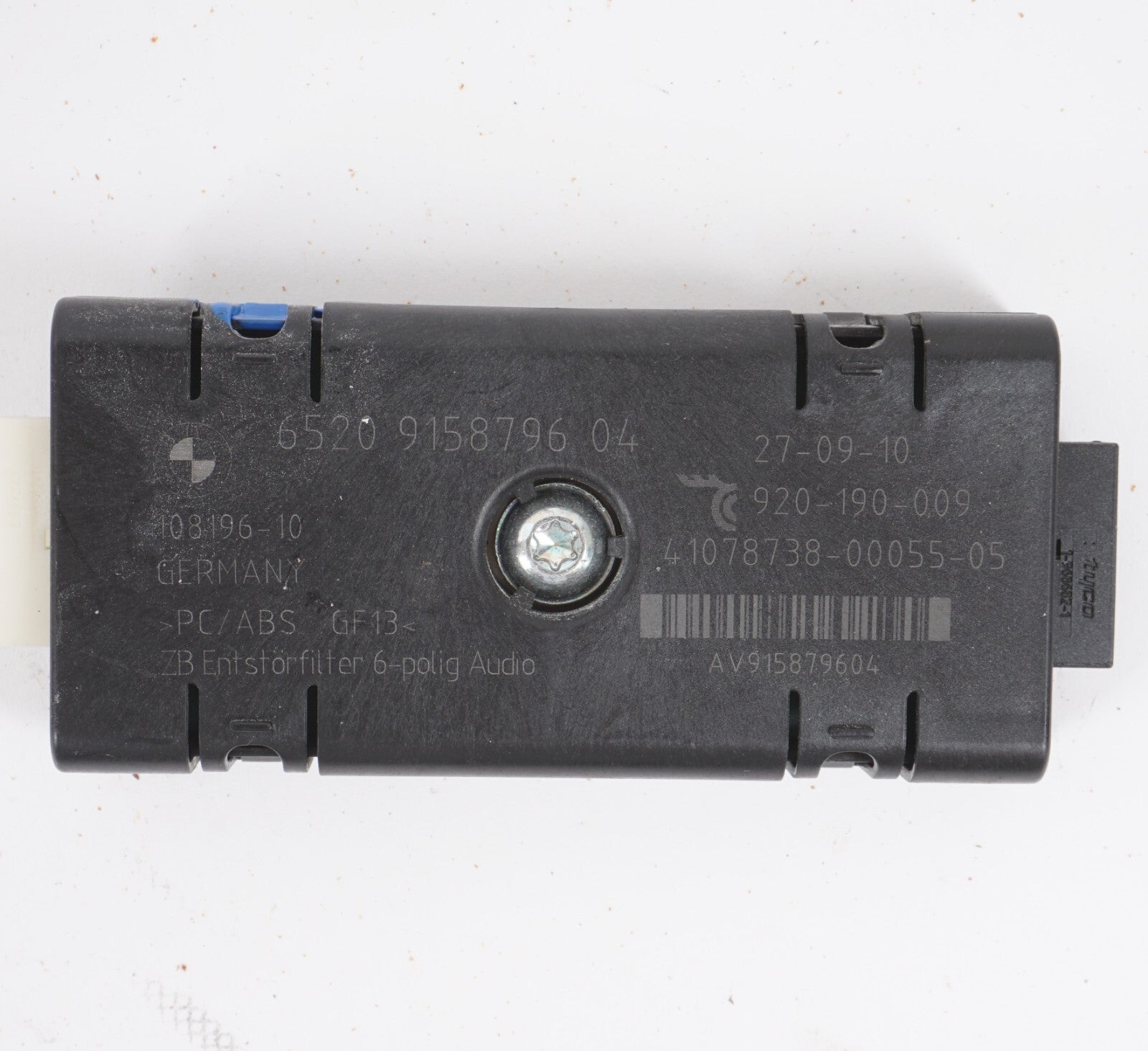 2010-2017 BMW 550I GT F07 Antenna Suppression Filter 65209158796 OEM